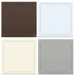 Trappe de visite métallique colorée Tempo Softline Pousser Lâcher – Image 3
