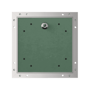 Trappe de visite invisible Tempo Eco Star pour plaque de plâtre BA 13, ouverture à clé cylindrique, 150×300 à 1400×1400 mm